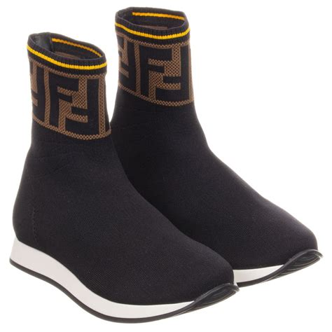 fendi logo sock runners|fendi socks for sale.